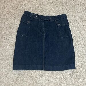 VINTAGE DEADSTOCK TOMMY HILFIGER dark wash denim skirt